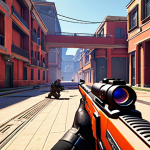 **A dynamic in-game screenshot of Valorant's new mode.** The image should showcase the chaos and action, with agents using diverse abilities amidst a changing environment. Focus on vibrant colors and visual cues that highlight the unpredictable nature of the game mode, suggesting fast-paced gameplay.