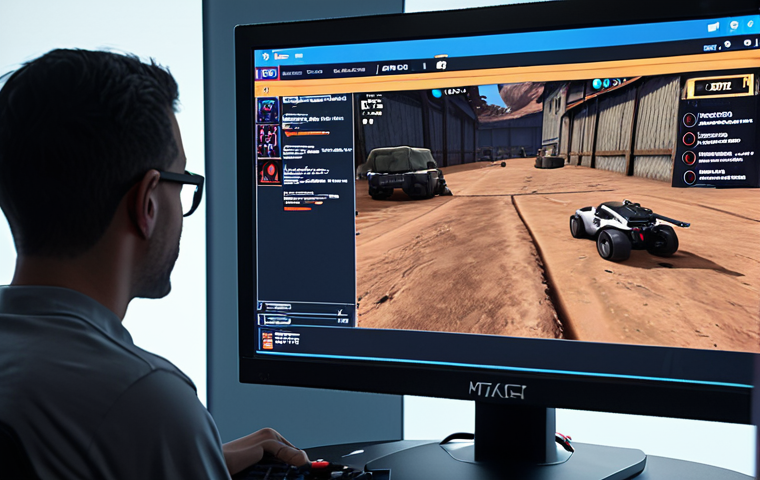 **Image Prompt 1:** A determined Valorant player intently analyzing their gameplay on a large monitor, which displays a game replay with analytical overlays highlighting specific aim deficiencies like poor crosshair placement or over/under-flicks. The player's expression is focused on self-diagnosis and improvement, with a high-performance gaming setup subtly visible in the background.