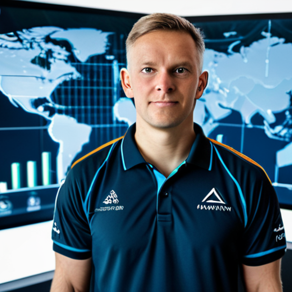 A professional esports strategist, fully clothed in a modest team polo shirt, stands in a modern, well-lit simulation room. In front of them, a detailed holographic projection of Valorant's Ascent map displays the A Main choke point, marked with strategic pathways and points of interest. The image emphasizes tactical planning and analysis, with crisp lines and futuristic elements. The subject is in a natural pose, exhibiting perfect anatomy, correct proportions, well-formed hands, and proper finger count. Professional photography, high quality, safe for work, appropriate content, family-friendly.