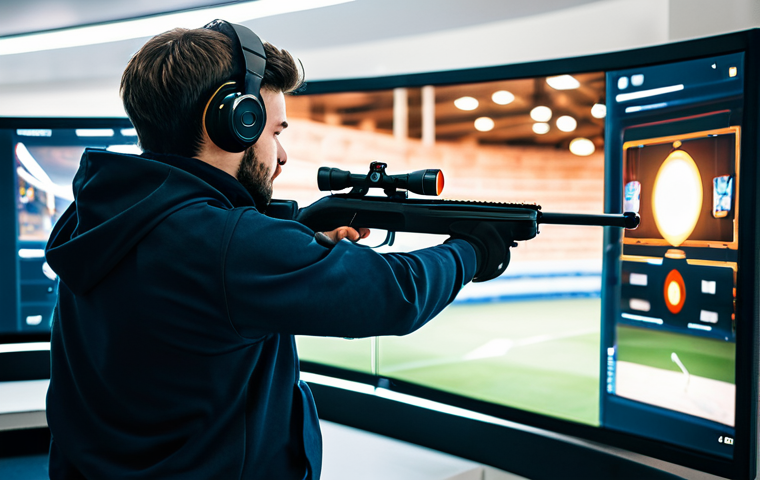 A focused Valorant player intensely practicing flick shots in the training range, fully clothed in comfortable gaming attire, safe for work, appropriate content, perfect anatomy, natural proportions, professional gaming environment, high quality.
