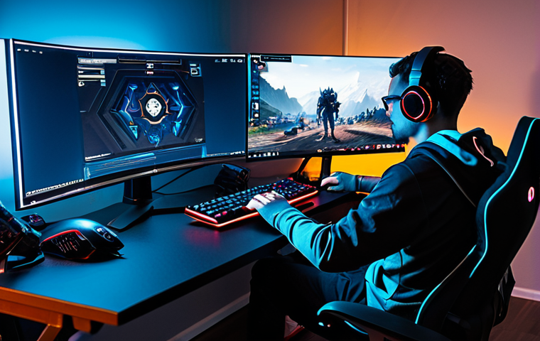 Pro Gamer Setup - Keybinding Focus**
"A professional Valorant player intensely focused on their monitor, hands on a gaming keyboard and mouse, fully clothed in gaming apparel, desk cluttered with gaming peripherals, dynamic lighting, showing keybindings on the monitor screen, appropriate attire, safe for work, perfect anatomy, natural proportions, professional gaming photography, high quality, family-friendly."
**