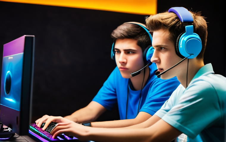 발로란트 경기 중 채팅 예절 - **Prompt: The Positive Start**
"A diverse group of four young adult gamers, two male and two fem... 발로란트 경기 중 채팅 예절 - **Prompt: The Positive Start**
"A diverse group of four young adult gamers, two male and two fem...