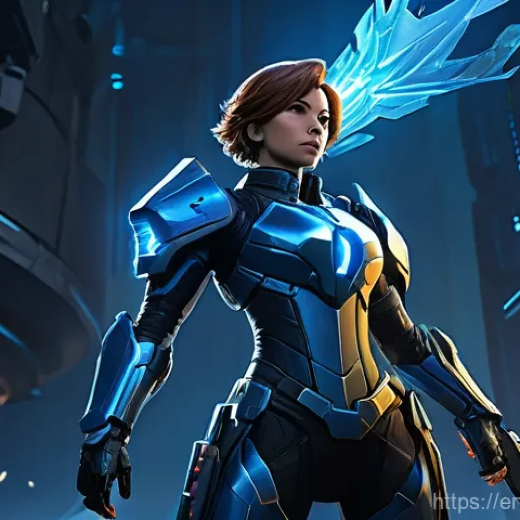 발로란트 최신 커뮤니티 트렌드 - **Prompt:** A dynamic, action-packed scene featuring the Valorant agent Vyse in her distinctive tact...