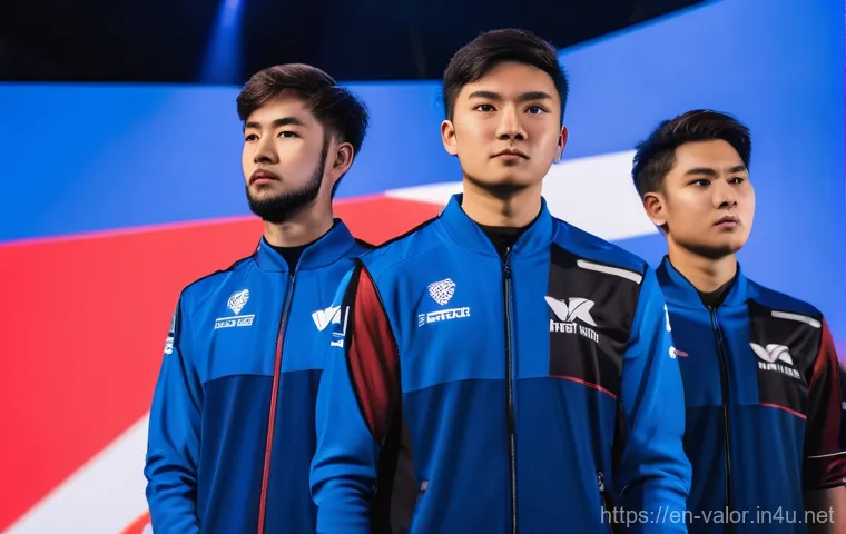 발로란트 최고의 경기 콘텐츠 - The five players, fully clothed in their iconic red and black Sentinels jerseys with sponsor logos, ...