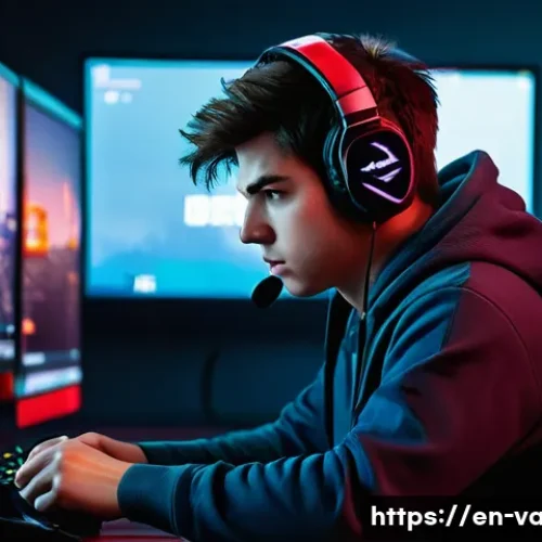 Home 26 발로란트 e스포츠 클랜 추천 - **Prompt: "Solo Queue's Emotional Toll"**
A realistic depiction of a young adult gamer (approxim...