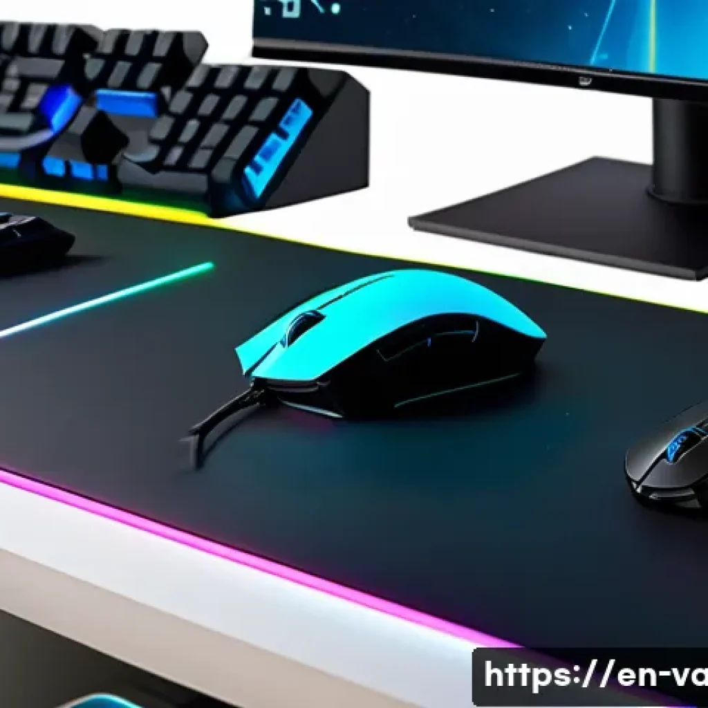 발로란트 초보자 게임 설정법 - A professional esports gamer setup focused on precision aiming in a first-person shooter game, featu...