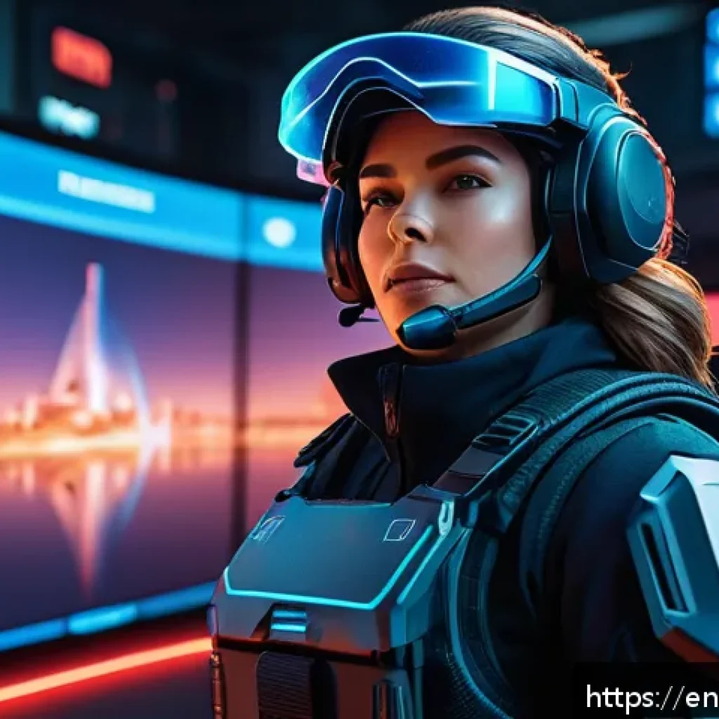 발로란트 콘텐츠 제작 팁 - A dynamic and detailed digital illustration of a Valorant agent guide scene: a confident female agen...