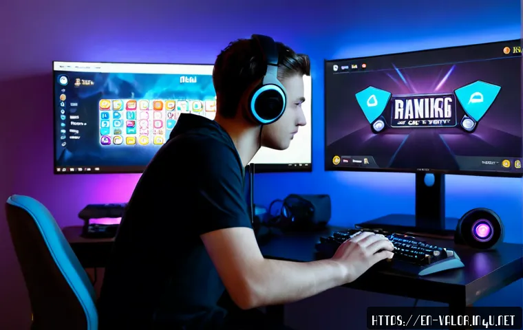 발로란트 티어 분배 방식 - Photorealistic esports ranking concept, a focused young adult gamer wearing a headset at a clean hom...